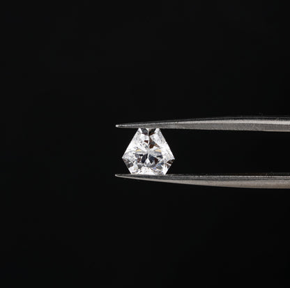 Calf Head Antique Cut Lab Diamond Stud Earrings