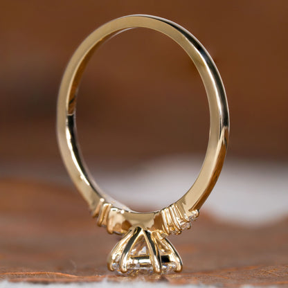 Round Lab Diamond Engagement Ring for Her