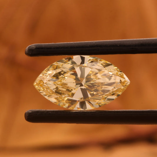 1CT Marquise Yellow Lab Grown Diamond Loose