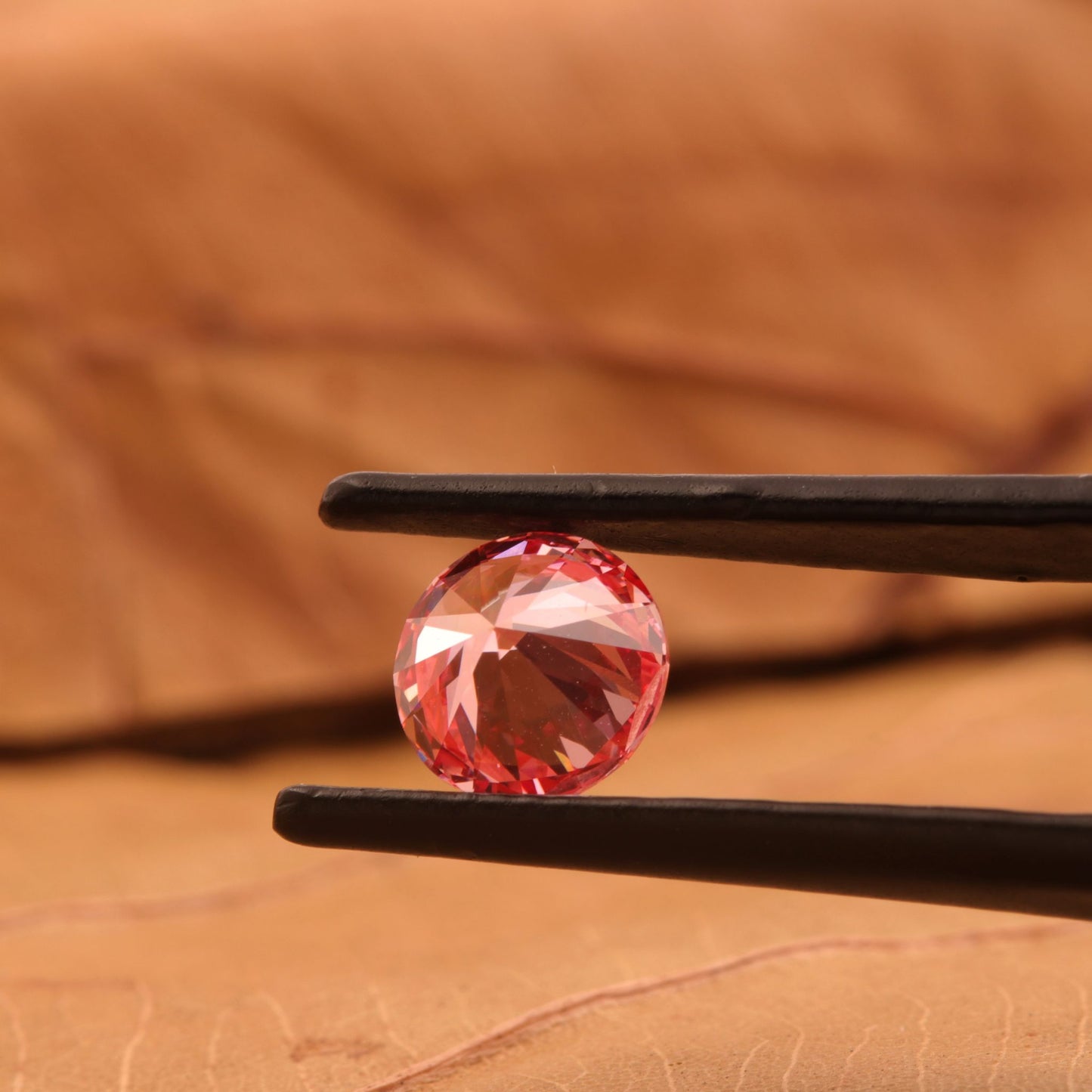 1 CT Round Fancy Vivid Pink Lab Grown Diamond | CVD Loose Diamond