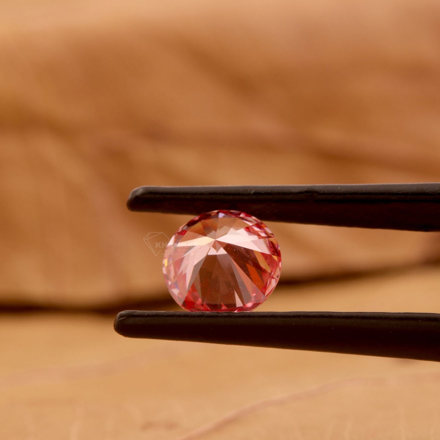 1 CT Round Fancy Vivid Pink Lab Grown Diamond | CVD Loose Diamond