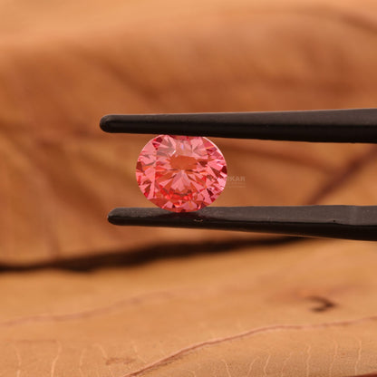 1 CT Round Fancy Vivid Pink Lab Grown Diamond | CVD Loose Diamond