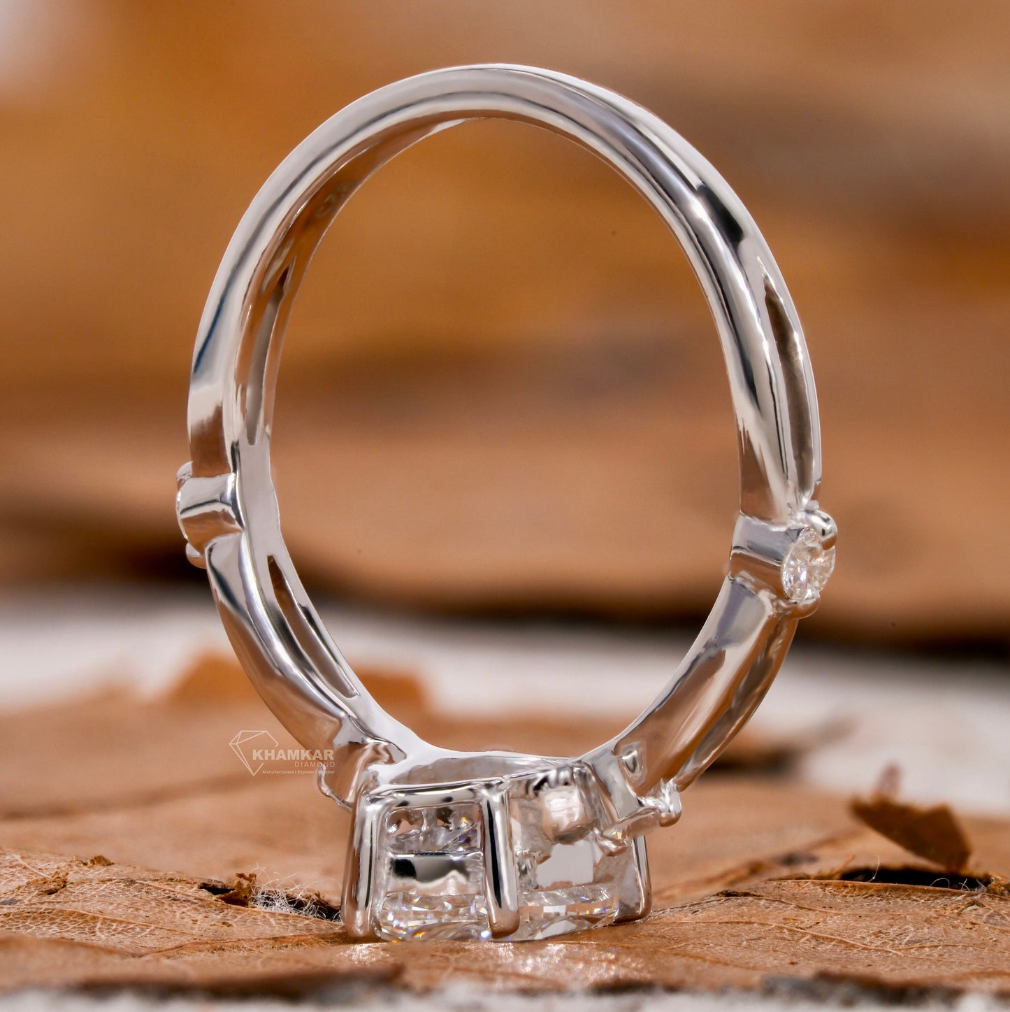 1.00 CT Marquise Lab-Grown Diamond Twisted Engagement Ring