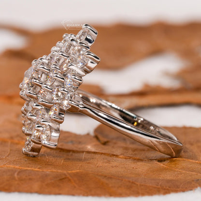 Round Cut Lab Diamond Engagement Ring for Her – Wedding Ring