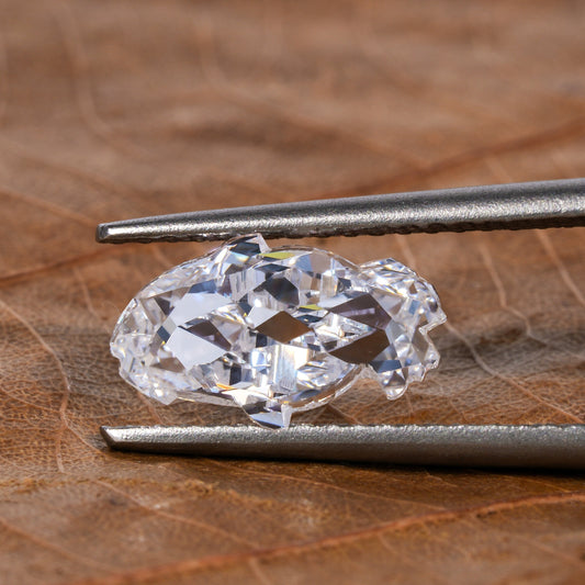 Fish Shaped Lab Grown Loose Diamond For Pendant,CVD Diamond Pendant For Making Jewelry,Eco Friendly Antique Diamond For Vintage Jewelry
