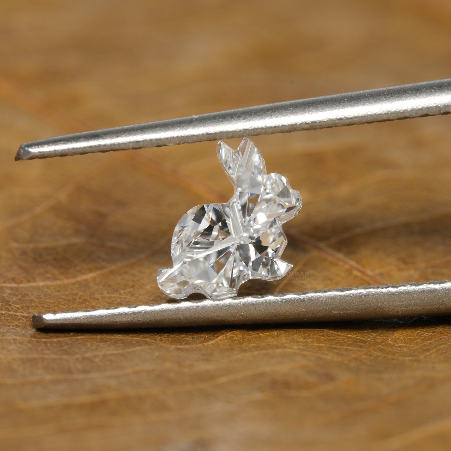 Fancy Rabbit Shape Lab Grown Diamond for Necklace & Earrings