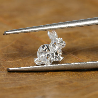 Fancy Rabbit Shape Lab Grown Diamond for Necklace & Earrings