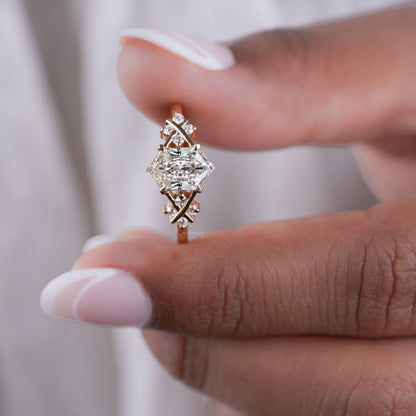 1CT Lab Grown Dutch Marquise Diamond Wedding Ring for Her