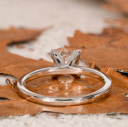 1CT Princess Cut Lab Diamond Ring | Solitaire Engagement Ring