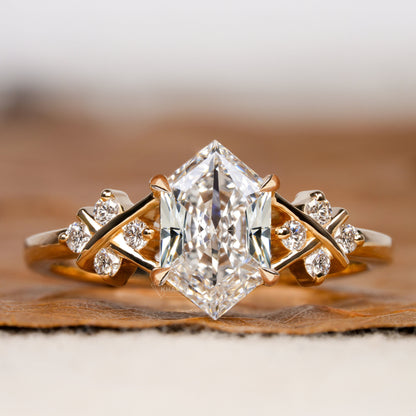 1CT Lab Grown Dutch Marquise Diamond Wedding Ring for Her