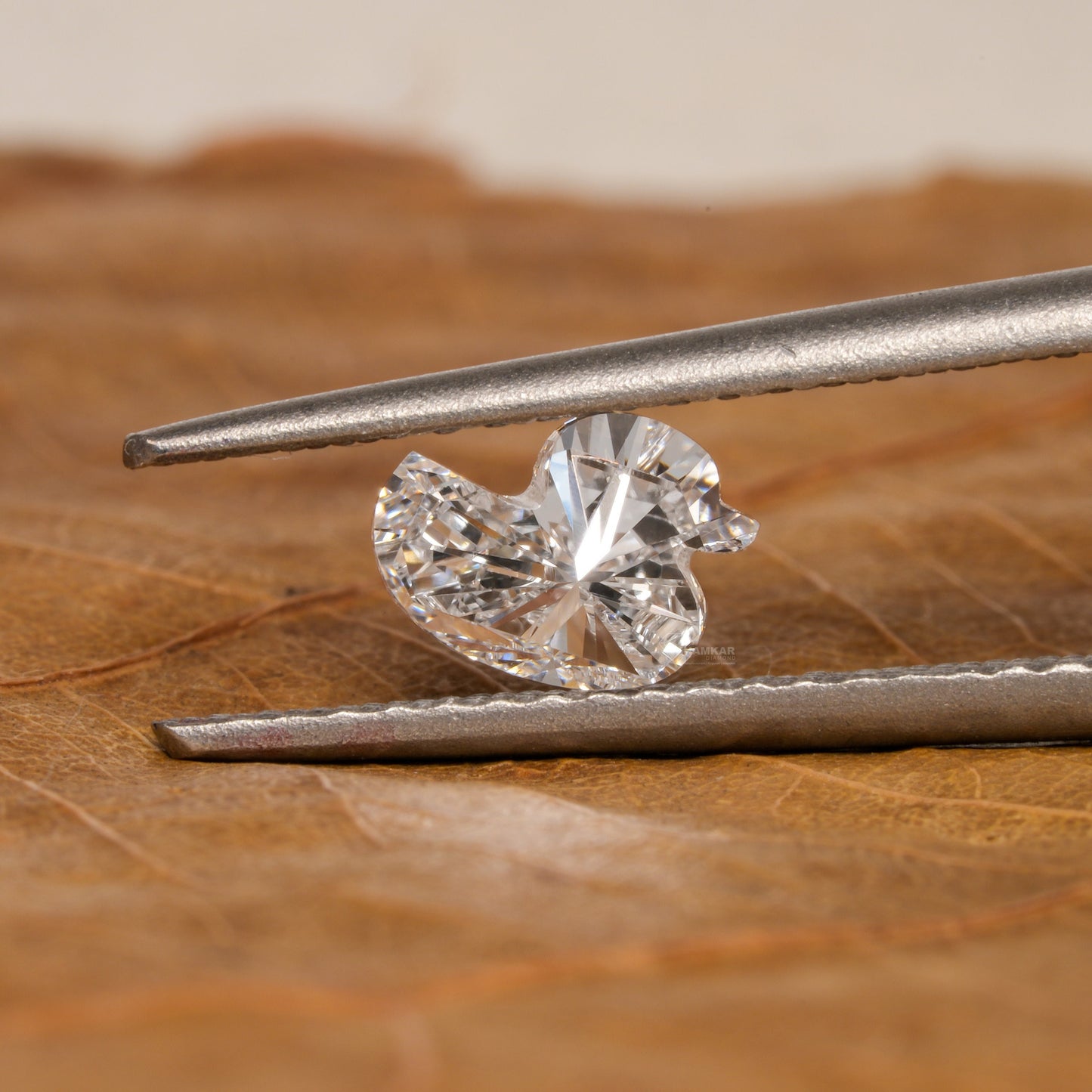 Duck Shape Antique Lab Grown Diamond for Pendant & Stud Earrings