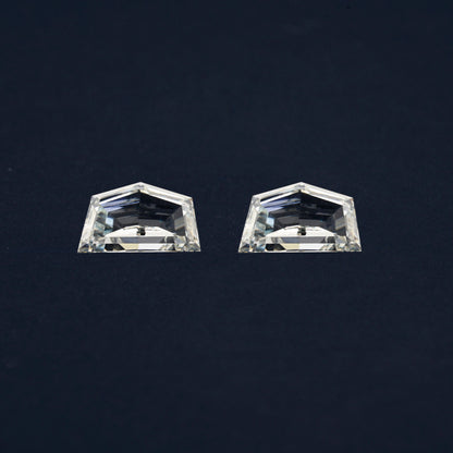 Cadillac Step Cut Lab grown Diamonds Pair For Side Stone Ring CVD-HPHT Diamond For Studs Matching Pair Of Antique Shape Diamond Loose