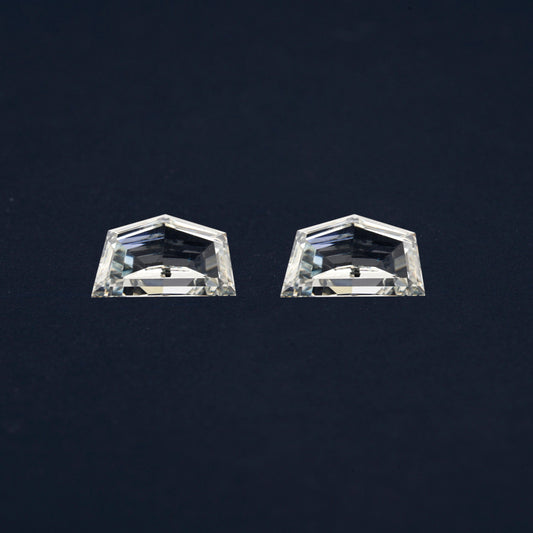 Cadillac Step Cut Lab grown Diamonds Pair For Side Stone Ring CVD-HPHT Diamond For Studs Matching Pair Of Antique Shape Diamond Loose