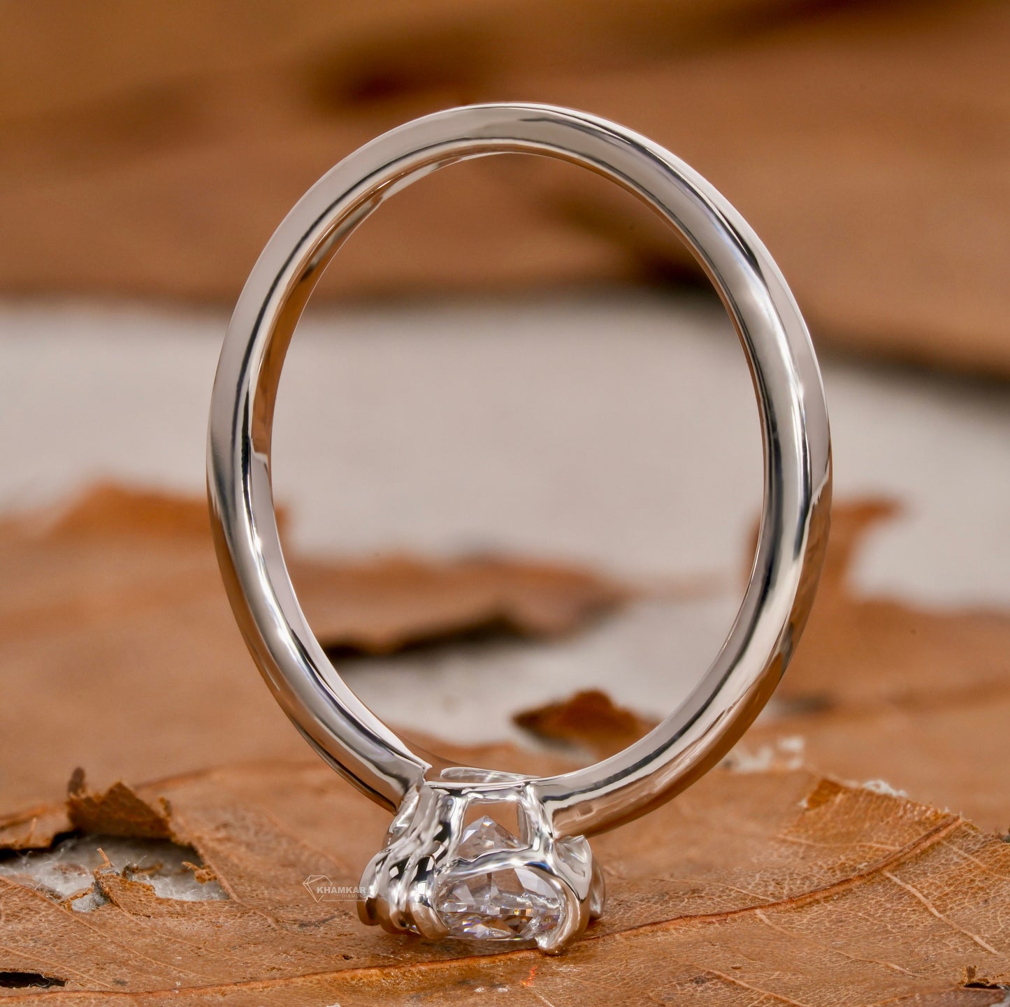 Oval Lab Grown Diamond Solitaire Wedding Ring for Women