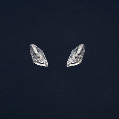 Trapezoid Lab Grown Diamond 14K White Gold Side Trapezoid Three Stone Diamond Ring Eco-Friendly Diamond Ring For Solitaire Studs Earring