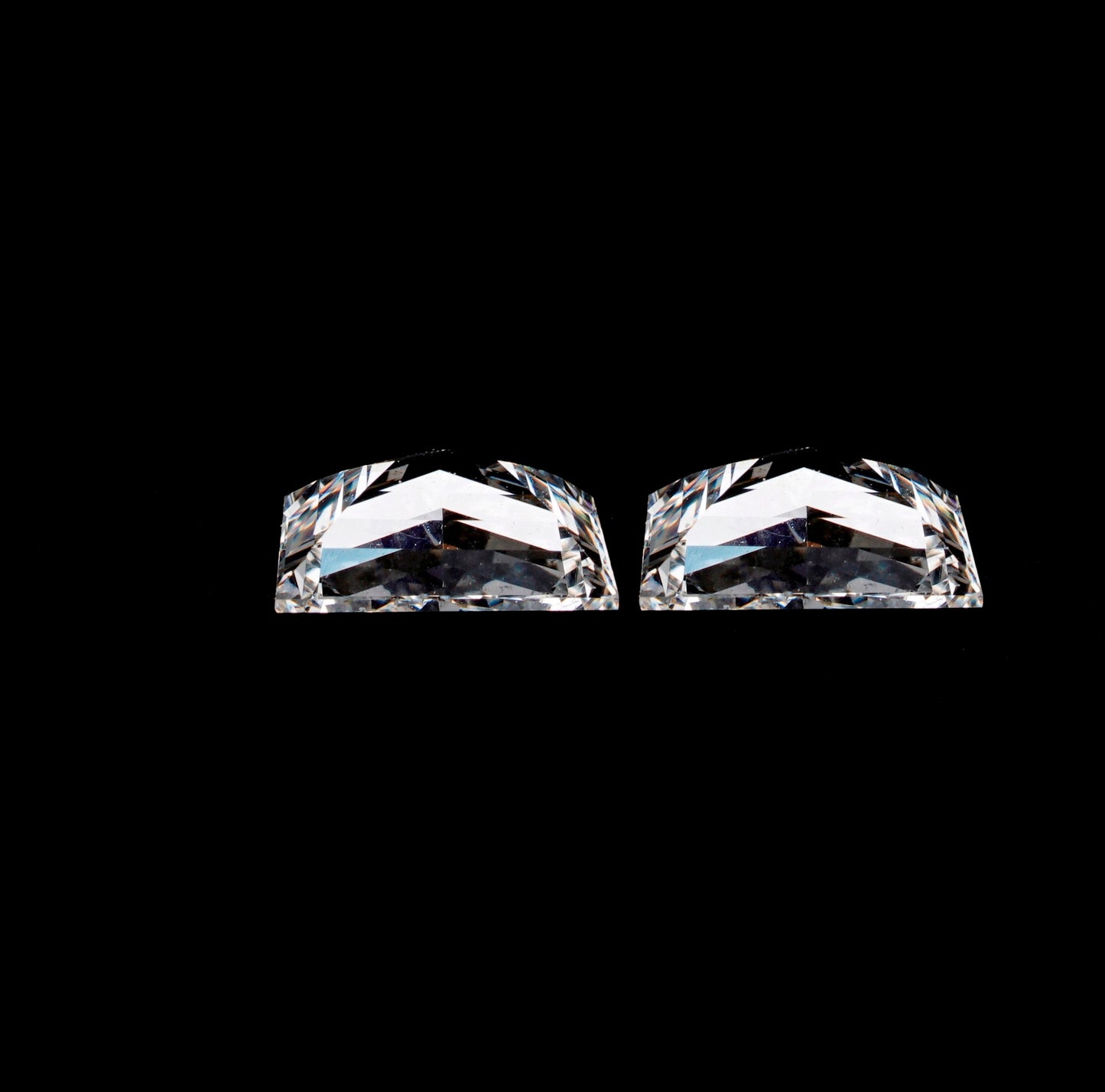 Cadillac Step Cut Labgrown Diamonds Pair For Engagement Ring For Solitaire Studs For Side Stone Diamond For Customization
