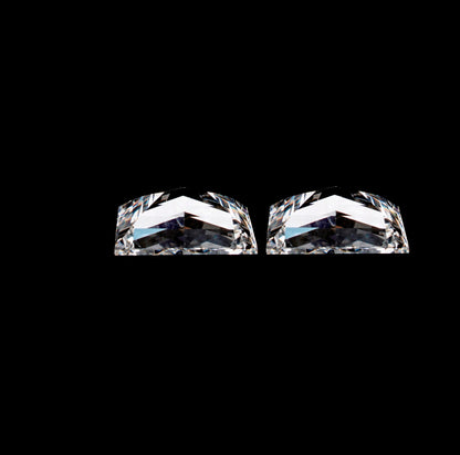 Cadillac Step Cut Labgrown Diamonds Pair For Engagement Ring For Solitaire Studs For Side Stone Diamond For Customization