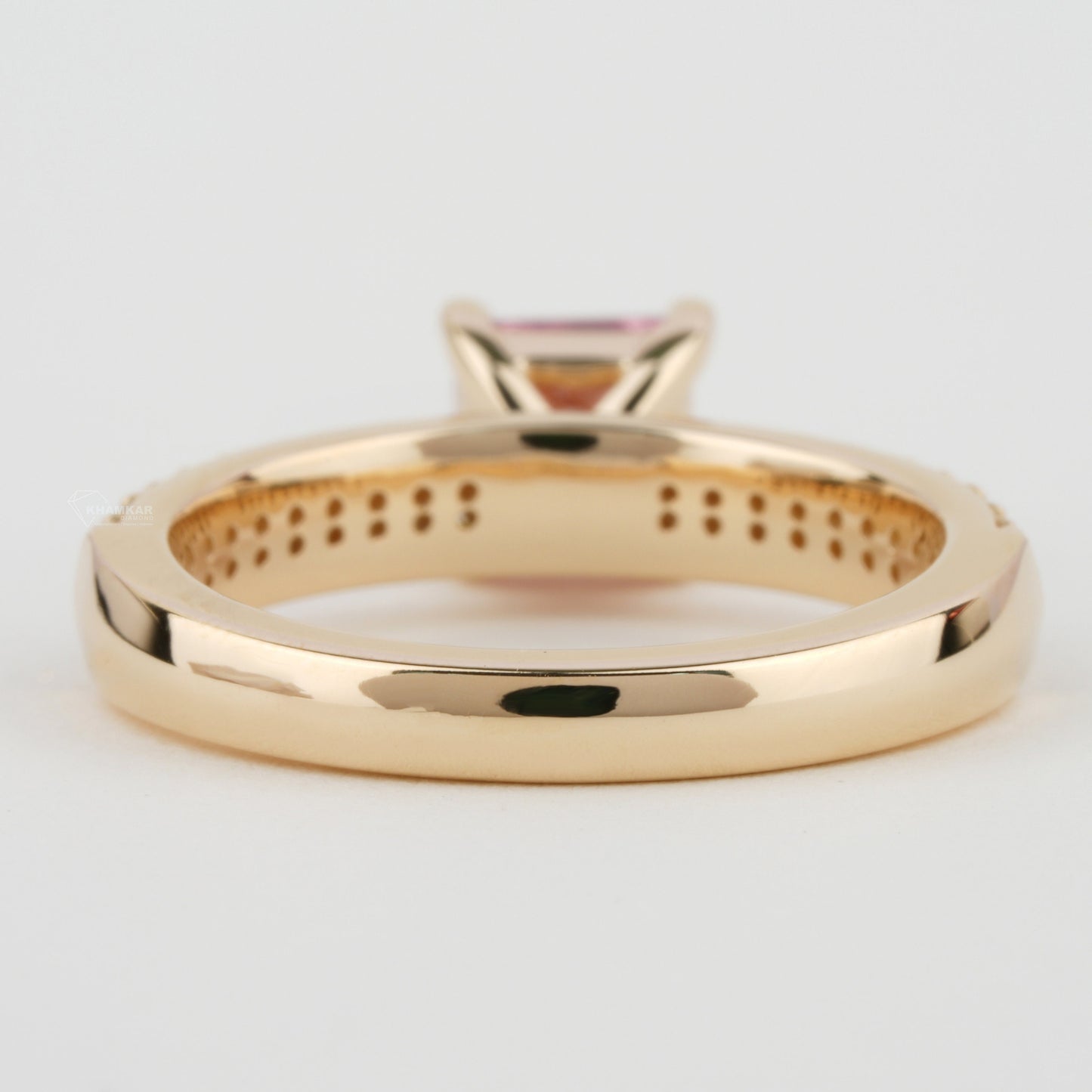 Pink Princess Cut Lab Grown Diamond Wedding Jewelry for Her