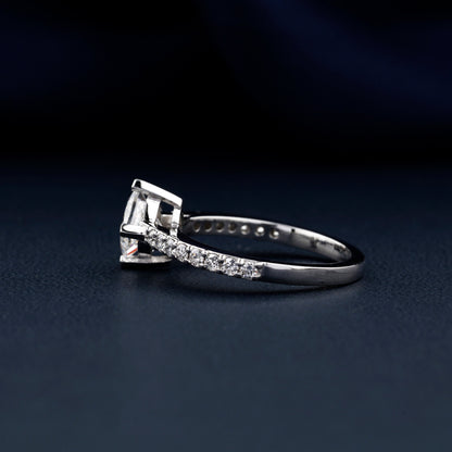 Princess Lab Diamond Ring 1CT – Wedding Ring for Her