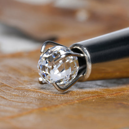 1 CT Ball Shape Lab Diamond for Hoop Earrings & Pendant