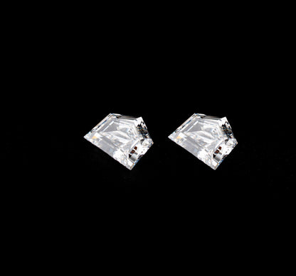 Cadillac Step Cut Labgrown Diamonds Pair For Engagement Ring For Solitaire Studs For Side Stone Diamond For Customization