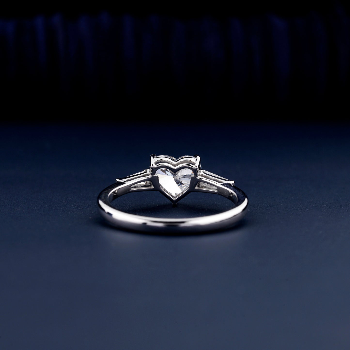 1 CT Heart Cut Lab Grown Diamond Proposal Ring for Women