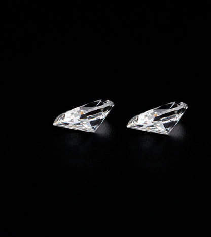Half Moon Lab Diamond Ring | Three Stone Engagement Ring