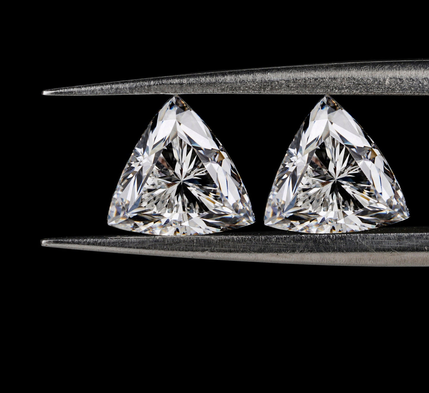Trillion Cut CVD Lab Diamond Diamond 14K Gold Earring For Solitaire Studs Trillion Diamond For Love Pendant For 3 Stone Diamond Ring