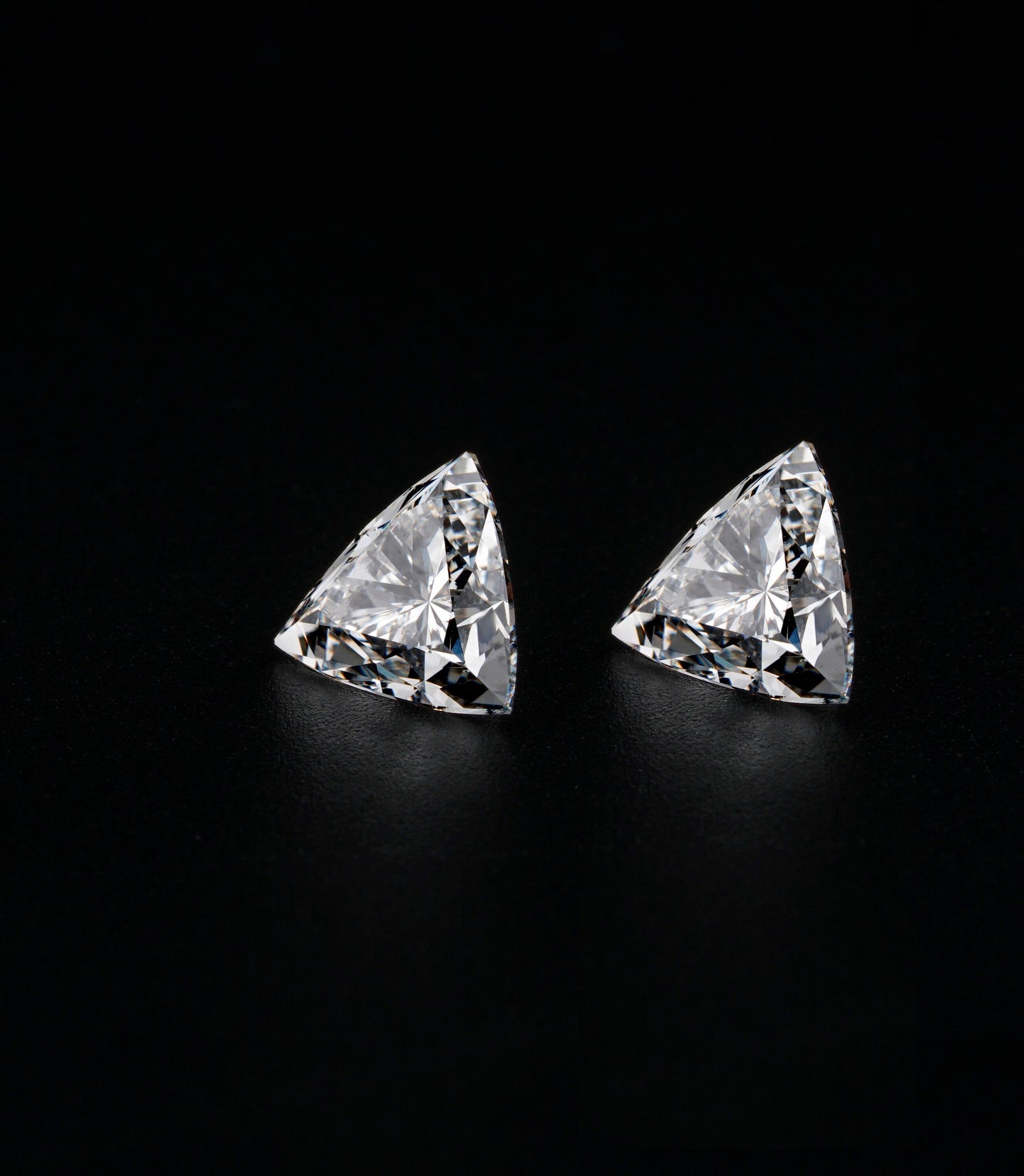 Trillion Cut CVD Lab Diamond Diamond 14K Gold Earring For Solitaire Studs Trillion Diamond For Love Pendant For 3 Stone Diamond Ring