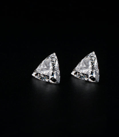 Trillion Cut CVD Lab Diamond Diamond 14K Gold Earring For Solitaire Studs Trillion Diamond For Love Pendant For 3 Stone Diamond Ring