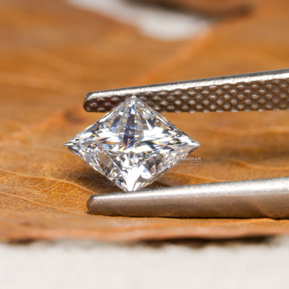 IGI Certified Princess Cut Engagement Ring  Lab Grown Diamond