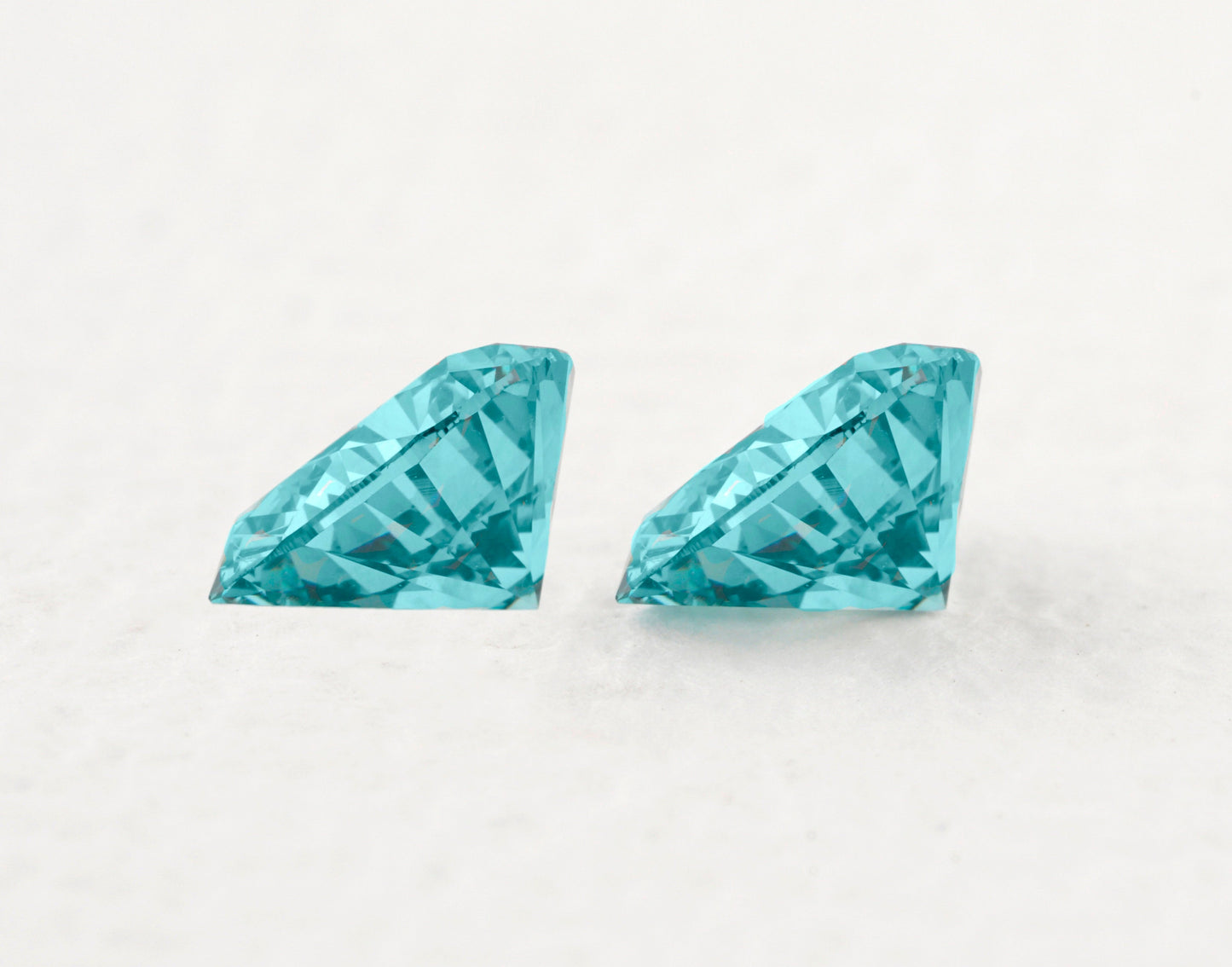 Fancy Blue Heart Lab Diamond for Stud Earrings & Pendant