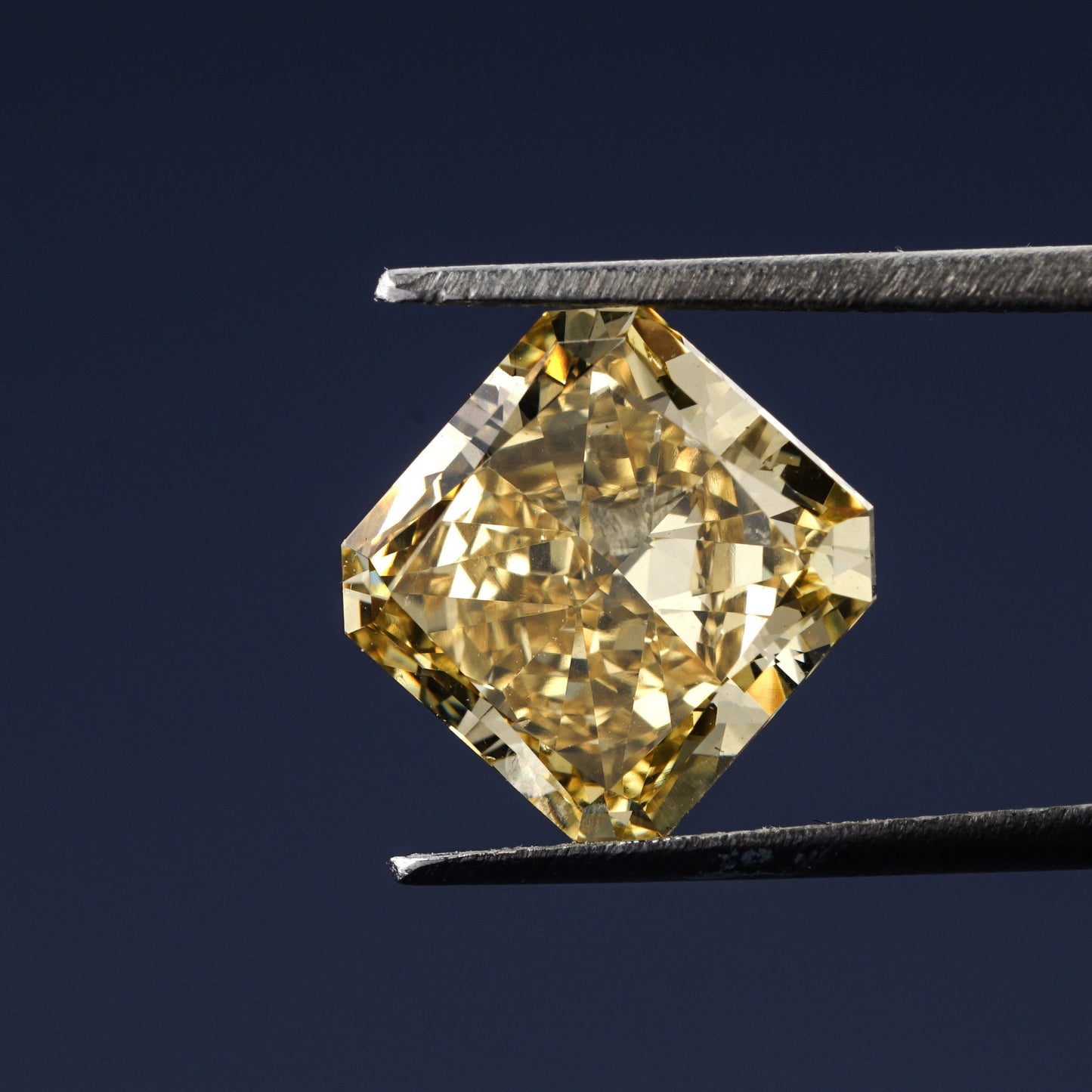 Square Radiant Yellow Colored Loose Diamond Square Radiant Diamond Engagement Ring Yellow Diamond Ring Yellow Diamond For Neckless