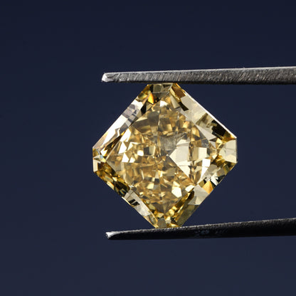 Square Radiant Yellow Colored Loose Diamond Square Radiant Diamond Engagement Ring Yellow Diamond Ring Yellow Diamond For Neckless