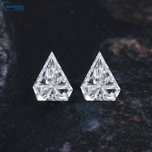 Shield Cut Labgrown Diamond For Stud Lab Grown Diamond Loose For Jewellery  CVD-HPHT Lab Diamond Loose For Gift For Diamond Ring