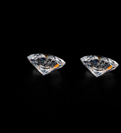 Calf Head Lab grown Diamonds Pair For Earring Set For solitaire Studs For Dangle And Drop Earrings for Bride Antique Cut Diamond Pair