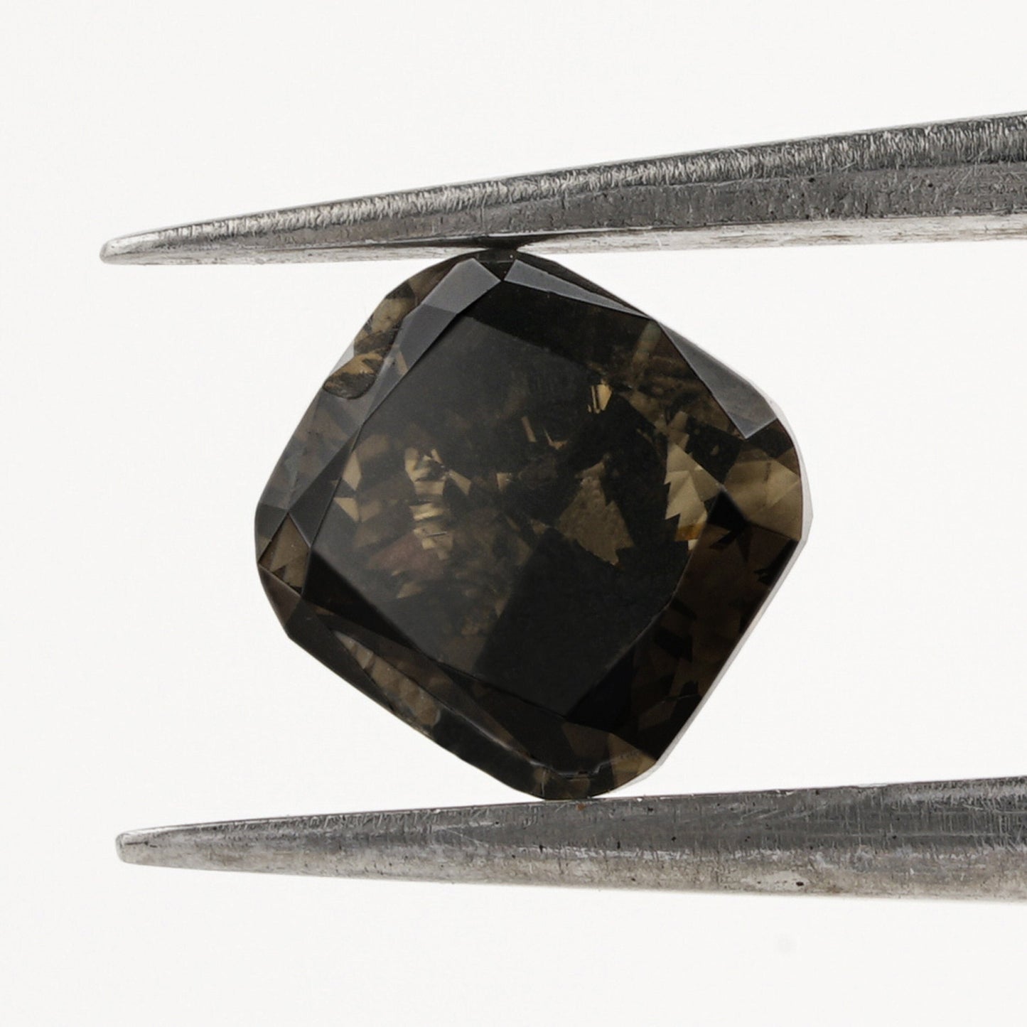 Cushion Lab Grown Black Colored Loose Diamond,Conflict free Diamond,Fancy Colored Diamond, Cushion Cut CVD Diamond Solitaire Pendant