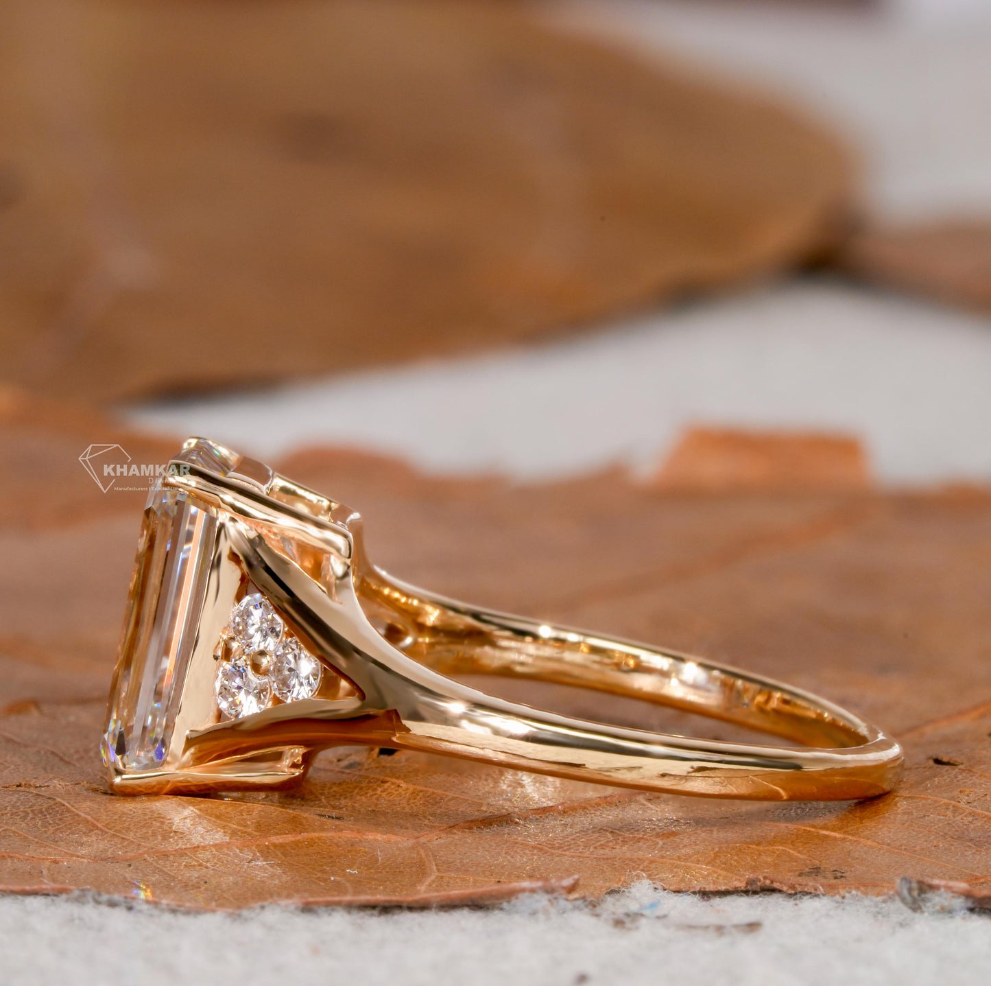 Emerald Cut Lab Grown Diamond Ring – IGI Certified Anniversary Gift for Her