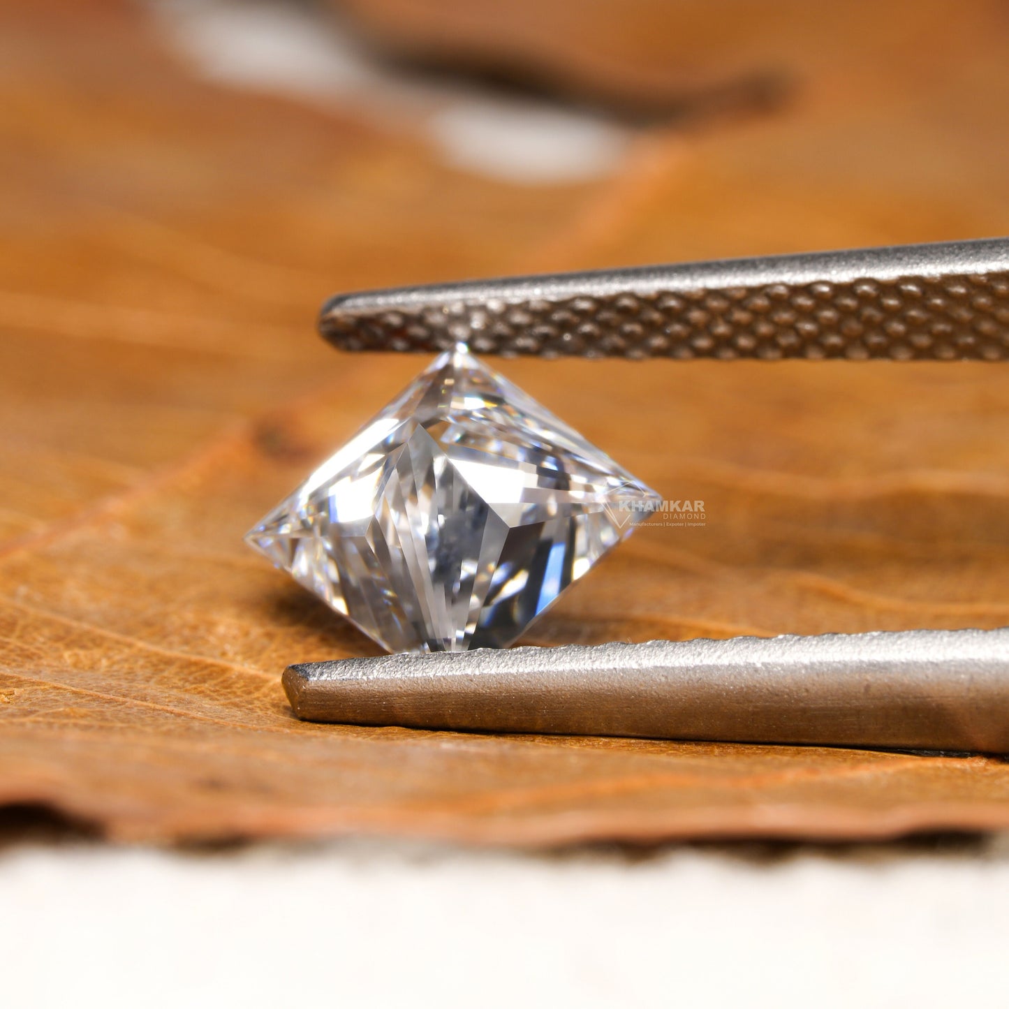 IGI Certified Princess Cut Engagement Ring  Lab Grown Diamond