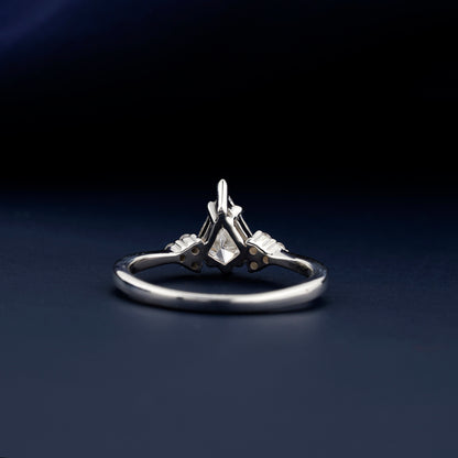 1 CT Kite Cut Lab Grown Diamond Engagement Ring for Women