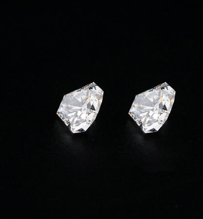 Calf Head Lab grown Diamonds Pair For Earring Set For solitaire Studs For Dangle And Drop Earrings for Bride Antique Cut Diamond Pair