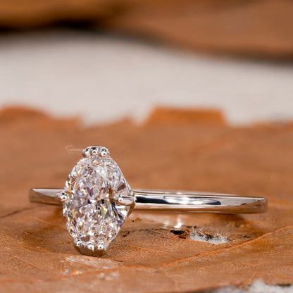 Oval Lab Grown Diamond Solitaire Wedding Ring for Women