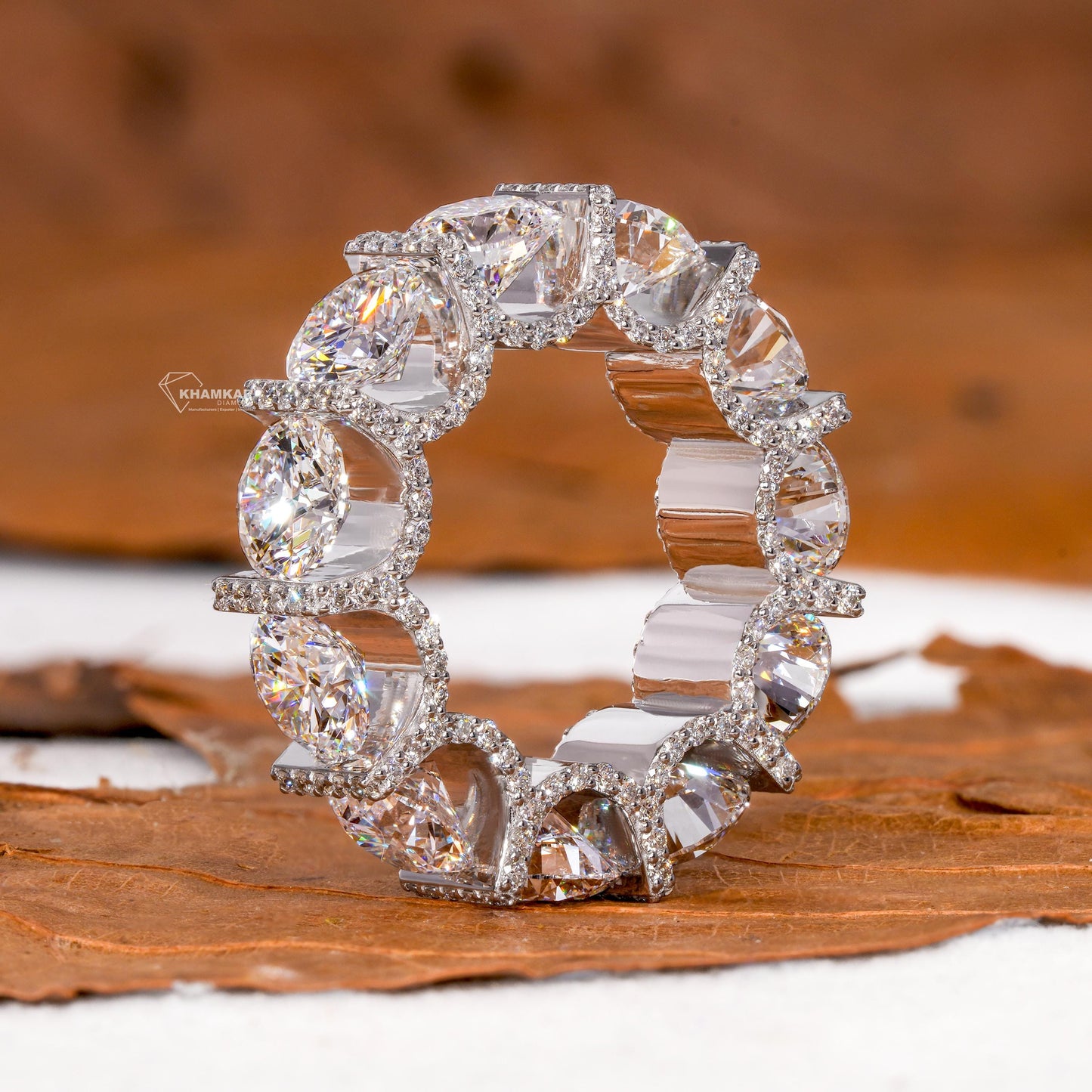 6.50MM Lab Grown Diamond Eternity Band – Stackable Wedding Ring