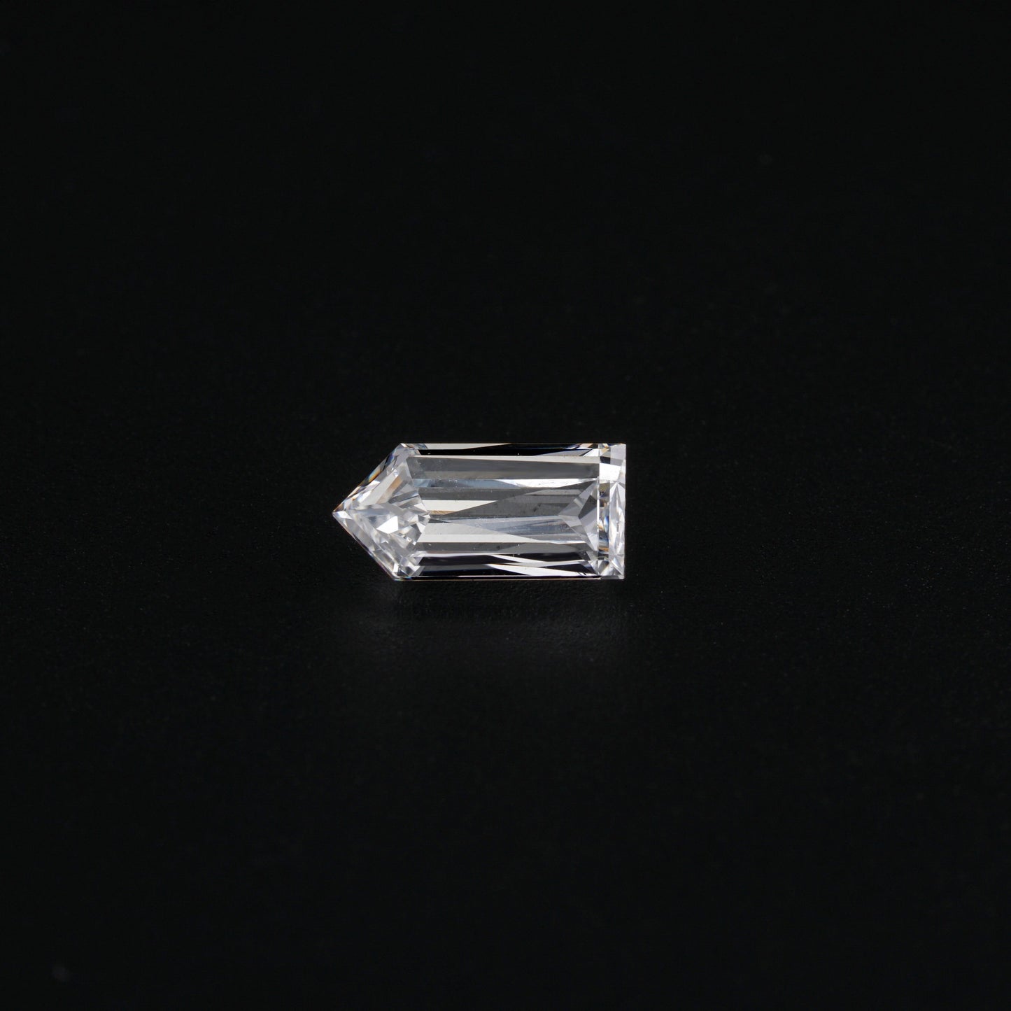 Bullet Cut Eco Friendly Diamond Solitaire Ring 10K White Gold Lab Created Diamond Women's Ring Hand Made Diamond Loose for Her