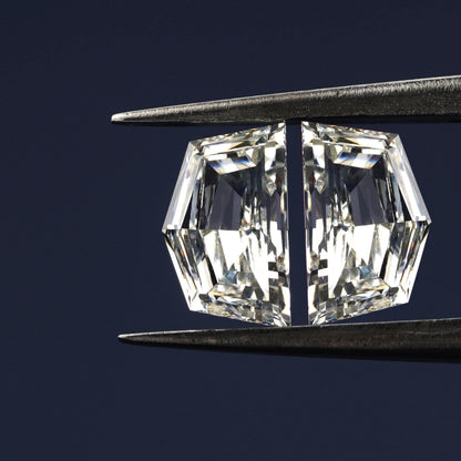 Cadillac Step Cut Lab grown Diamonds Pair For Side Stone Ring CVD-HPHT Diamond For Studs Matching Pair Of Antique Shape Diamond Loose