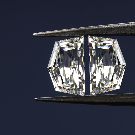 Cadillac Step Cut Lab grown Diamonds Pair For Side Stone Ring CVD-HPHT Diamond For Studs Matching Pair Of Antique Shape Diamond Loose