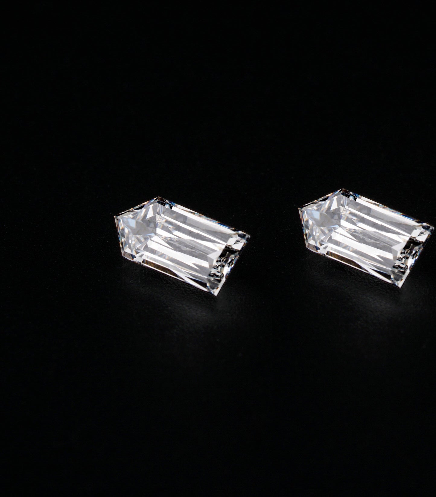 Bullet Cut Lab Diamonds For Jewelry Bullet Cut Matching Pair Loose For Stud Earrings Hand Made Diamond Loose for Her Loose Diamond Lab