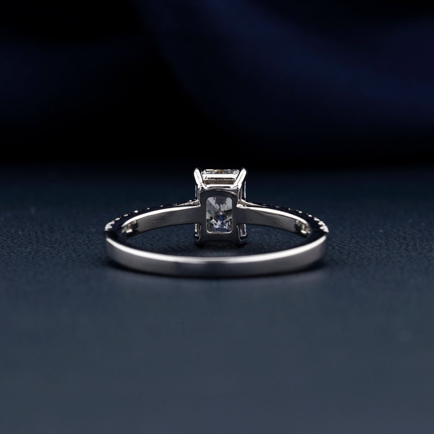 1CT Radiant Lab Diamond Halo Engagement Ring For Women