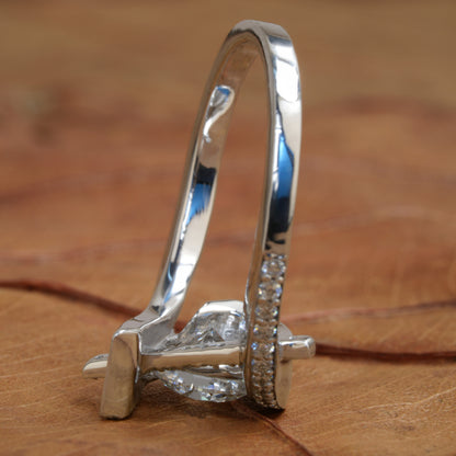 1CT Round Brilliant Lab Diamond Proposal & Promise Ring