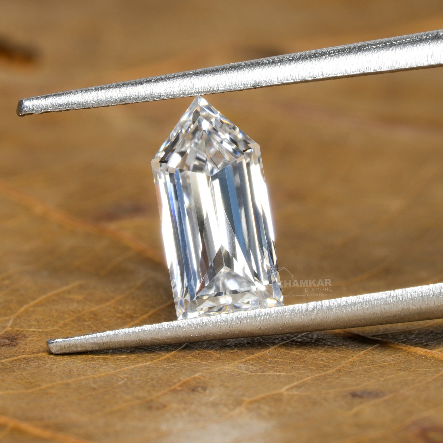 IGI Certified Bullet Cut Lab Diamond Engagement Ring | 14K White Gold